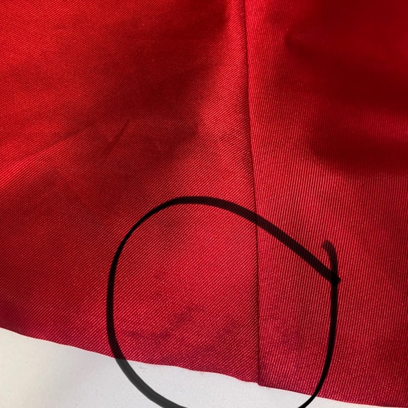 Sherri Hill 51671 Strapless High Slit Formal Dress Red - Picture 11 of 17